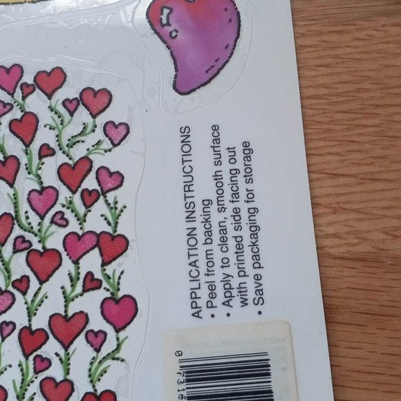 Holiday Clings fish and hearts window clings decoration vintage - Picture 2 of 4